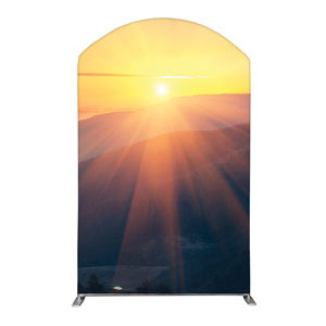 Sunrise Glow Backdrop 5' x 8' Curved Top Sleeve
