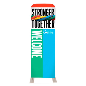 BTCS Stronger Together Welcome 2' x 6' Sleeve Banner