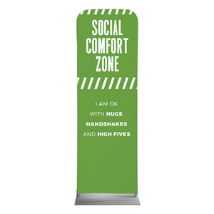 Social Comfort Zone Green 2 x 6 Sleeve Banner