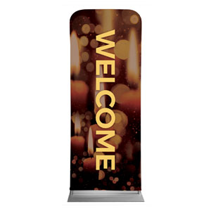 Celebrate Christmas Candles Welcome 2'7" x 6'7" Sleeve Banners