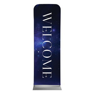 Begins With Christ Manger Welcome 2' x 6' Sleeve Banner
