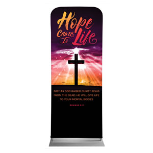 Hope Life Cross Scripture 2'7" x 6'7" Sleeve Banners