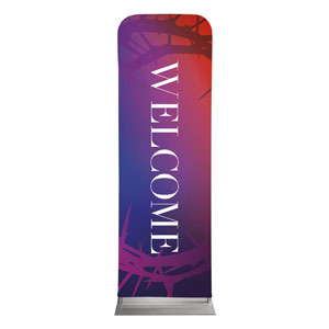 Celebrate Easter Crown Welcome 2 x 6 Sleeve Banner