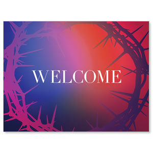 Celebrate Easter Crown Welcome Jumbo Banners