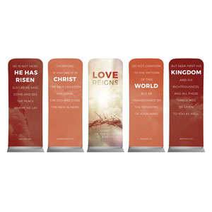 Love Reigns Set 2'7" x 6'7" Sleeve Banners