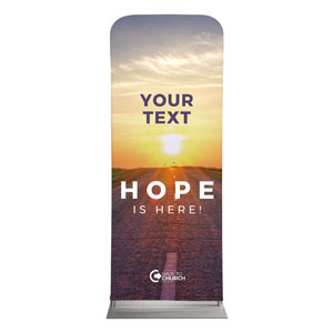 BTCS Hope Is Here Your Text 2'7" x 6'7" Sleeve Banners