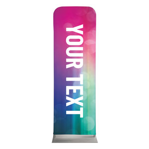 Colorful Lights Your Text 2' x 6' Sleeve Banner
