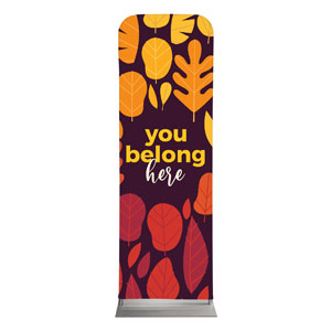 Belong Here Leaves 2' x 6' Sleeve Banner
