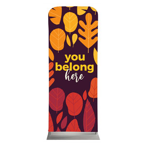 Belong Here Leaves 2'7" x 6'7" Sleeve Banners