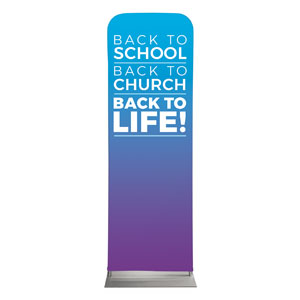 Back to Life 2 x 6 Sleeve Banner