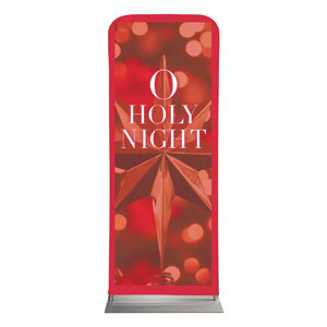 O Holy Night Red Star 2'7" x 6'7" Sleeve Banners