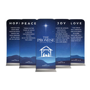 The Promise Manger Set 2'7" x 6'7" Sleeve Banners