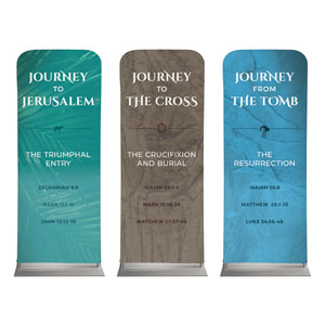 Easter Journey Trio 2'7" x 6'7" Sleeve Banners
