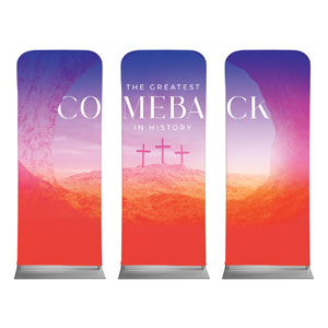 Greatest Comeback Triptych 2'7" x 6'7" Sleeve Banners