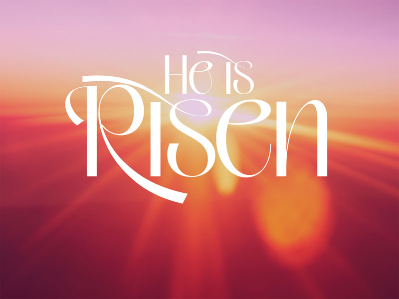 Banners, Easter, He Is Risen Light, 9'8 x 7'2