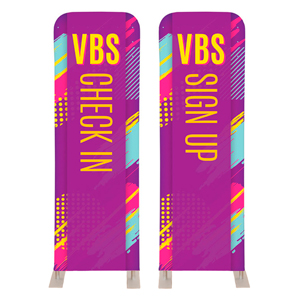 VBS Neon Pair 2' x 6' Sleeve Banner