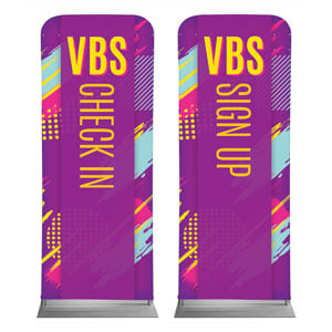 VBS Neon Pair 2'7" x 6'7" Sleeve Banners