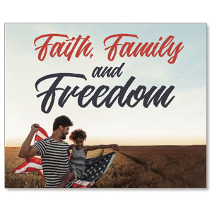 Faith Family Freedom Together Jumbo Banners