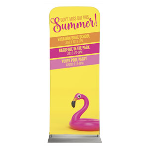 Summer Flamingo 2'7" x 6'7" Sleeve Banners