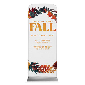 Fall Leaves Watercolor 2'7" x 6'7" Sleeve Banners
