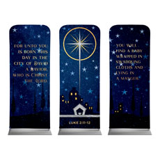 Bethlehem Christmas Star Triptych 