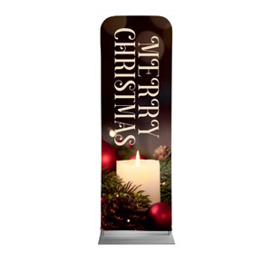 Christmas at Candle 2' x 6' Sleeve Banner