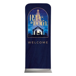 Hope Is Born Nativity 2'7" x 6'7" Sleeve Banners