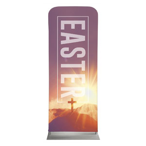 Easter Sunrise Cross 2'7" x 6'7" Sleeve Banners