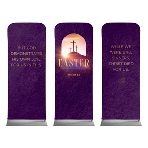 Easter Sunrise Window Triptych 2'7" x 6'7" Sleeve Banners