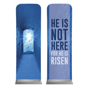 He Is Risen Stairs Pair 2' x 6' Sleeve Banner