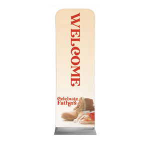 Celebrate Fathers 2' x 6' Sleeve Banner