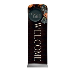 Come to the Table Pumpkin 2' x 6' Sleeve Banner