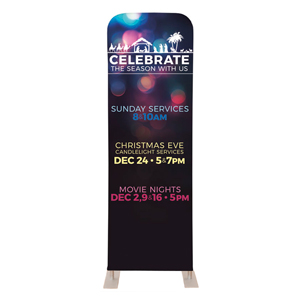 Christmas Bokeh Nativity 2' x 6' Sleeve Banner