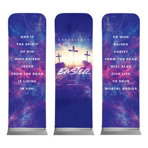 Experience Easter Triptych 2' x 6' Sleeve Banner