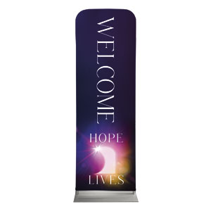 Hope Lives Tomb 2' x 6' Sleeve Banner