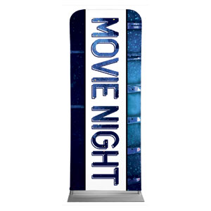Outdoor Movie Night 2'7" x 6'7" Sleeve Banners