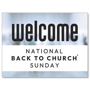 Back to Church Welcomes You Jumbo Banners