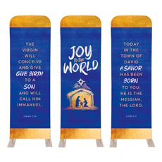 Joy to the World Nativity Triptych 