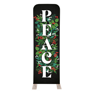 Holly and Ivy Peace 2' x 6' Sleeve Banner