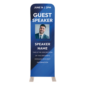 Guest Speaker 2' x 6' Sleeve Banner