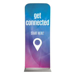 Bright Gradient Get Connected 2'7" x 6'7" Sleeve Banners