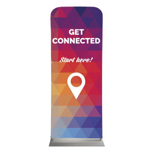 Geometric Bold Get Connected 2'7" x 6'7" Sleeve Banners