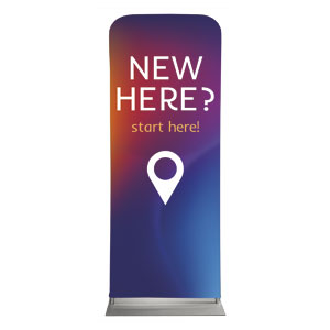 Glow New Here 2'7" x 6'7" Sleeve Banners