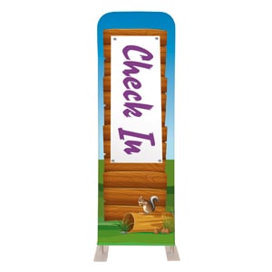 Adventure Kids Check In 2' x 6' Sleeve Banner