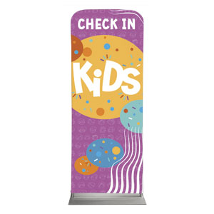 Confetti Kids Check In 2'7" x 6'7" Sleeve Banners