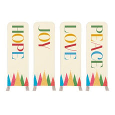 Advent Colorful Trees Set 