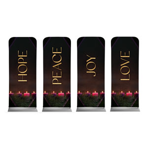 Celebrate Advent Candles Set 2'7" x 6'7" Sleeve Banners