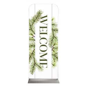 Christmas Green Pine 2'7" x 6'7" Sleeve Banners