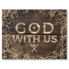 God with Us Straw 