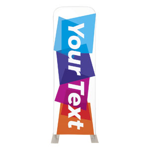 Vibrant Shapes Your Text 2' x 6' Sleeve Banner
